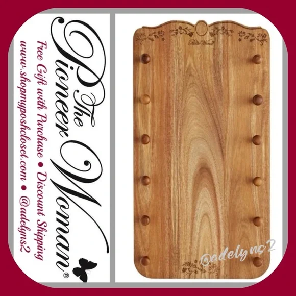 2024 🌺 New The Pioneer Woman Rolling Pin Rack - Holds 6 Rolling Pins - Picture 2 of 4